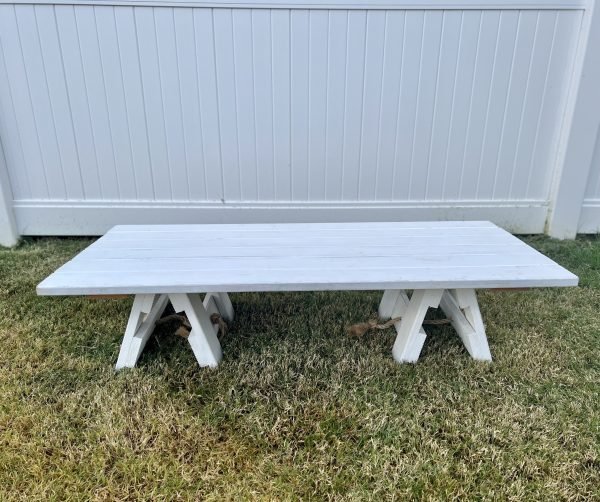 Low Wooden Table - Small 120cm X 53cm - Image 5