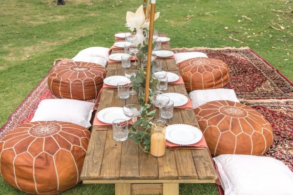 Low Wooden Table - Small 120cm X 53cm - Image 3