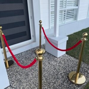 VIP Gold Stanchions & Ropes