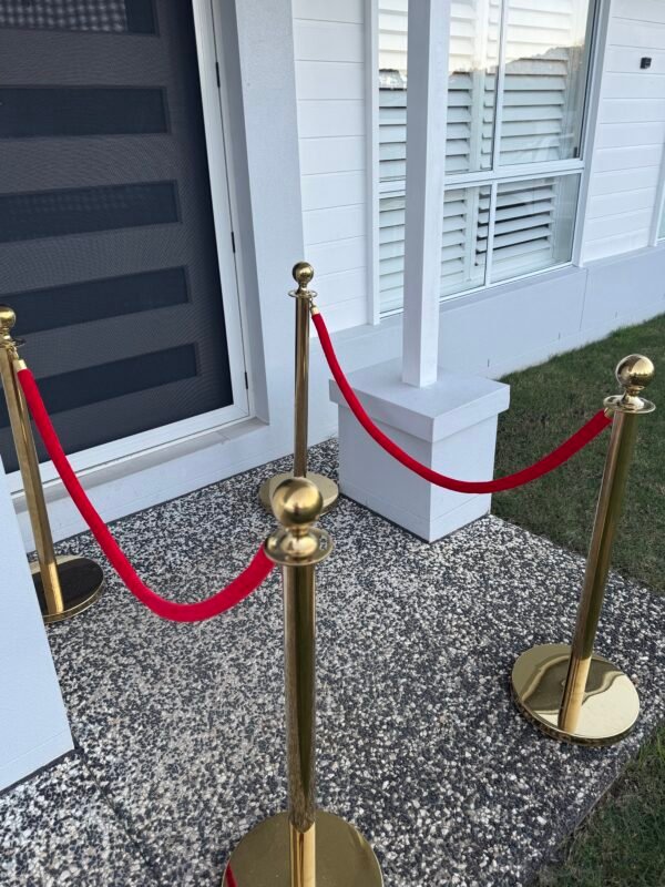 VIP Gold Stanchions & Ropes